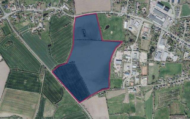 Luftbild des Gewerbegebiets