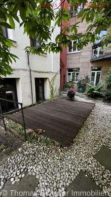 Terrasse im Innenhof 