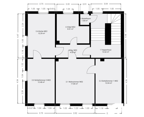 Grundriss 2. Obergeschoss
