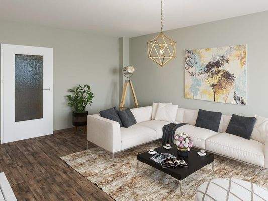 Wohnzimmer digitalisiert