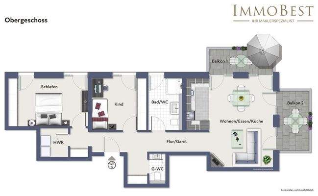 Grundriss Obergeschoss