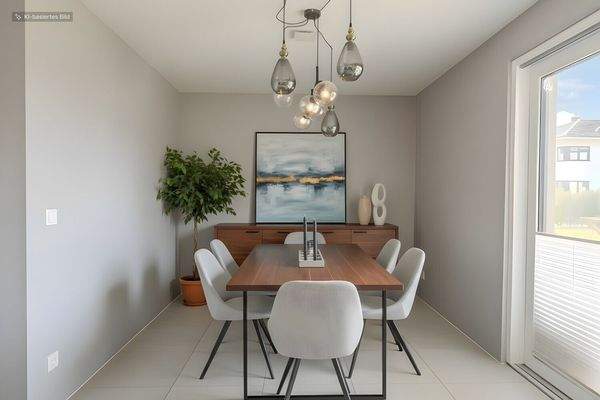 Essbereich digital möbliert 