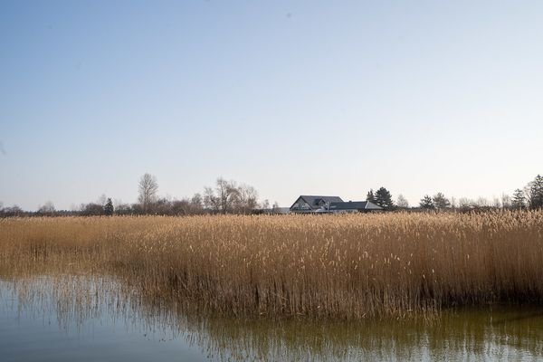 Blick vom Hafen
