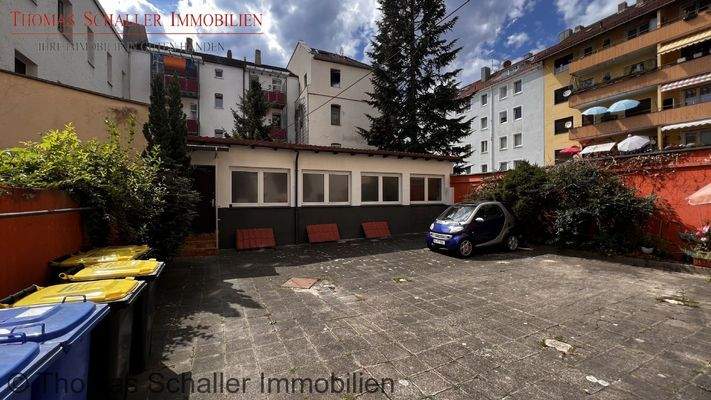 Ansicht, Eingang im Hinterhof