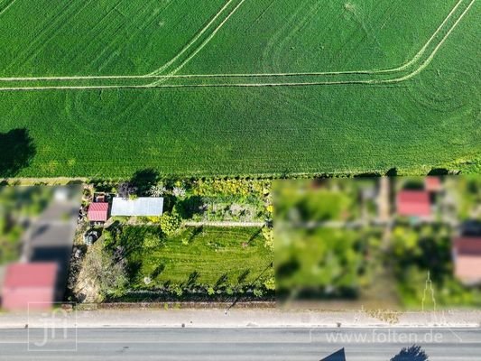 rückwärtig unverbautes Grundstück