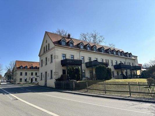 Ansicht Heinrichshof 1 und 3 von der Straße aus