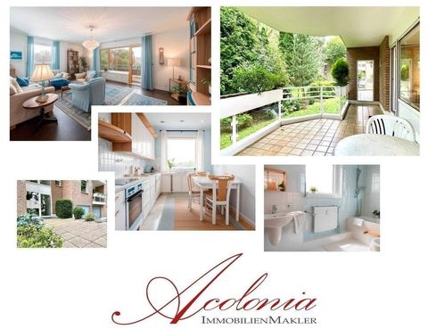 Acolonia Immobilienmakler: Den Sommer sonnengeschützt im Grünen auf dem Balkon genießen.