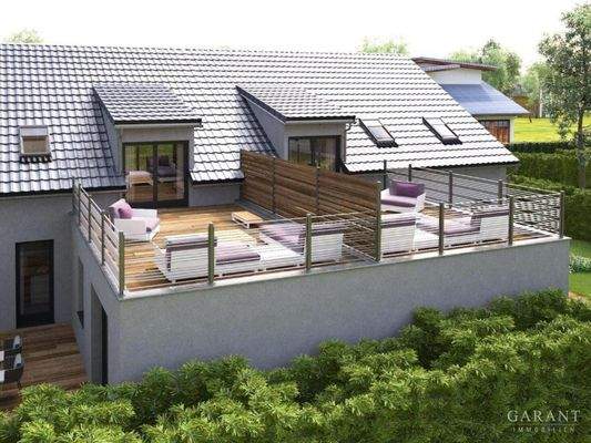 Dachterrasse nach Westen