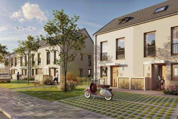 Reihenhäuser_Straßenansicht