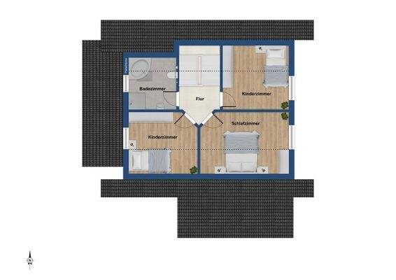 Grundriss Obergeschoss