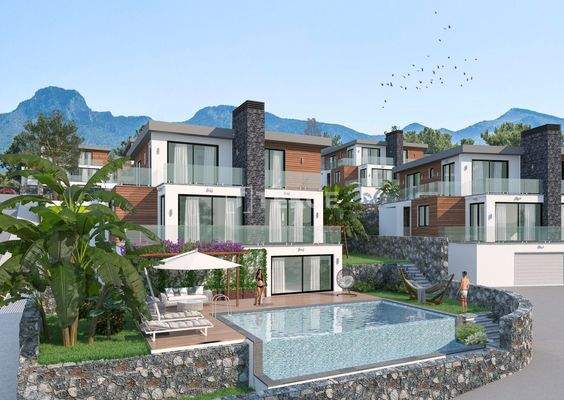 Triplex Houses with Private Pool in North Cyprus Girne