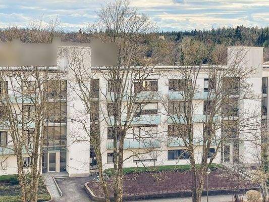 Alpenblick im Hintergrund 