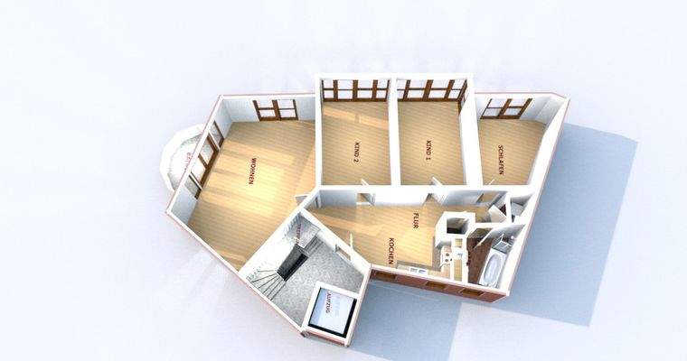 Große lichtdurchfl.  4 Zi-Whg 