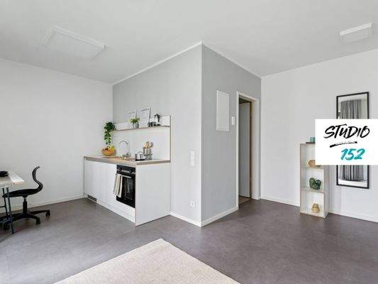 Ansicht V: Wohn-Ess-Schlafbereich