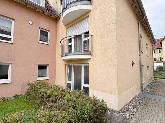 seitliche Hausansicht