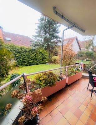 Balkon mit Zugang zum Garten