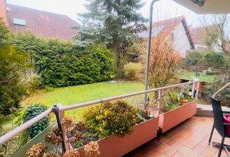 Balkon mit Zugang zum Garten
