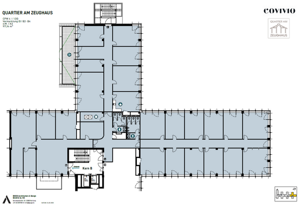 AUFTEILUNG / HAUS 4 / 1. OG / ca. 971 m²