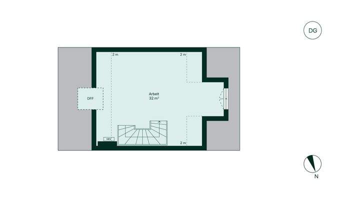 Im ausgebautem Dachgeschoss finden Sie Platz, um s