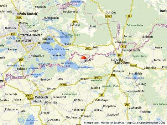 Geolyzer Kartenausschnitt