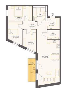 Wohnung 12_1.OG_Grundriss