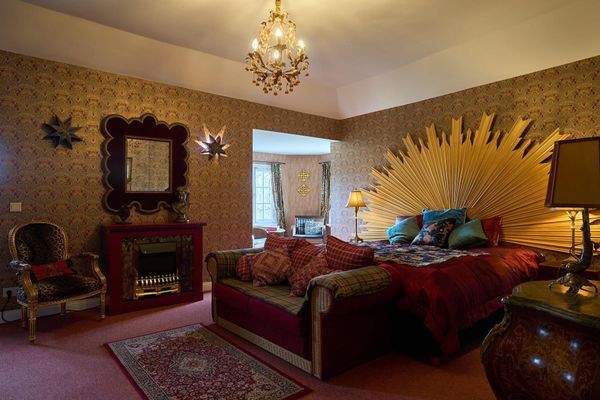 Schlafraum in der Belvedere-Etage im DG