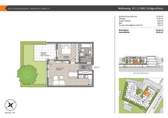 Grundriss Wohnung 19