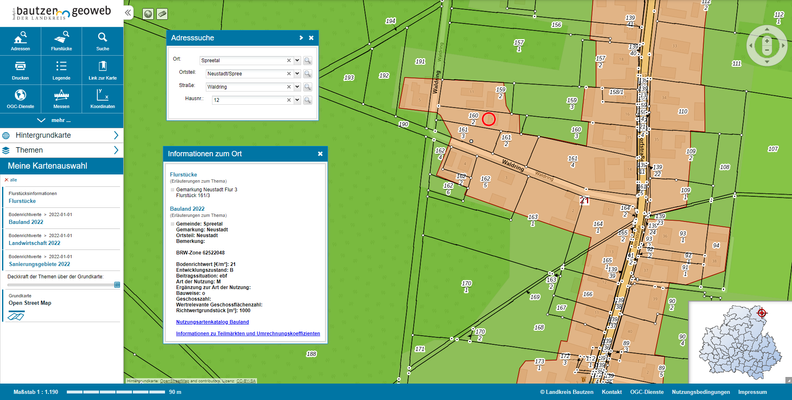 Bodenrichtwert 21€m², Neustadt-Spree Waldring