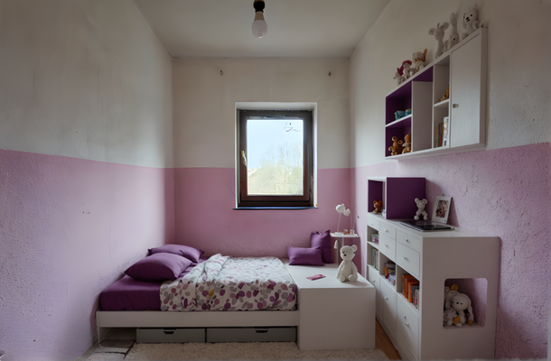 Zimmer 1 Obergeschoss virtuell gestaged