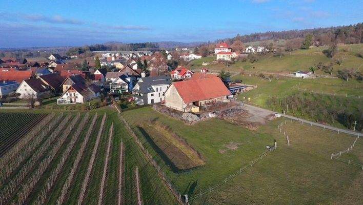 Luftbild mit Altbestand 