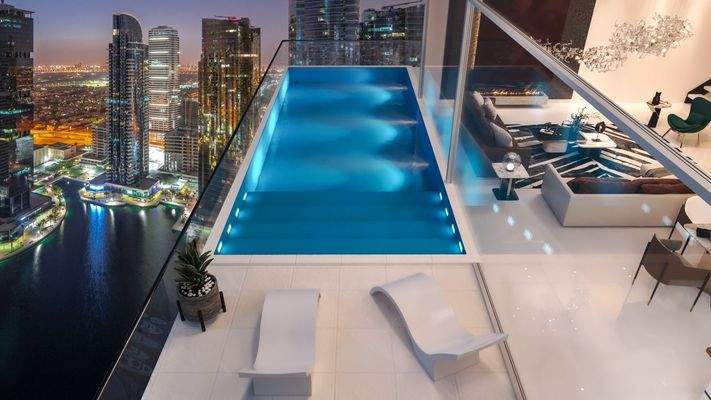sky villa pool 4k 1
