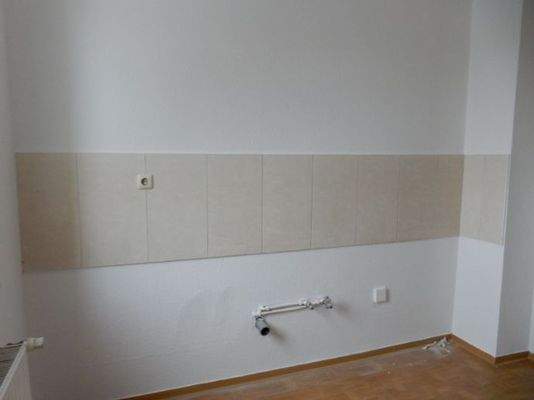 Küche mit Fliesenspiegel