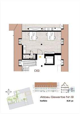 Grundriss Büroeinheit Nr. 9_Altbau-Ensemble