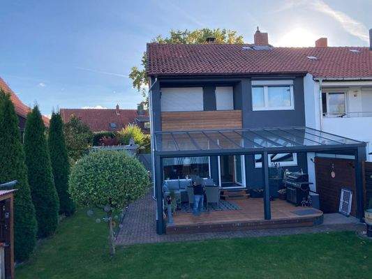 Hausansicht Nord Terrasse