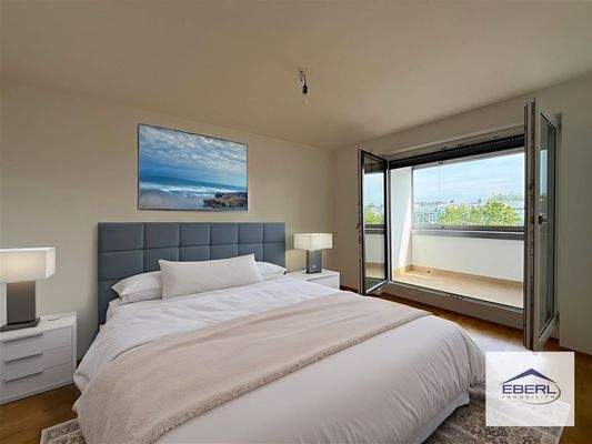 Schlafzimmer m. Möblierungsvorschlag