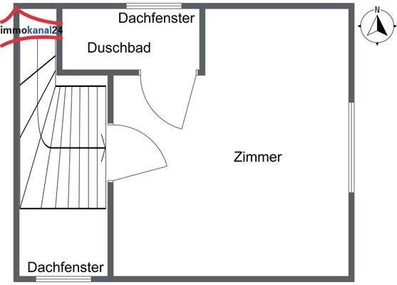 Grundriss Spitzboden