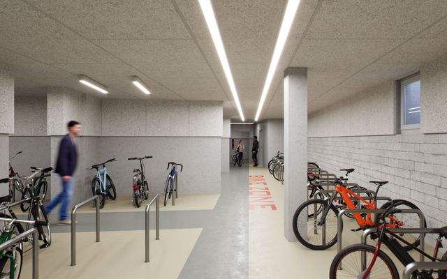 geräumiger Fahrradkeller