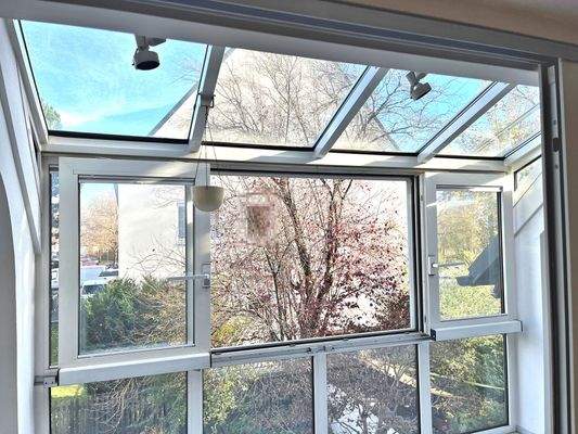 Ausblick vom Wintergarten 