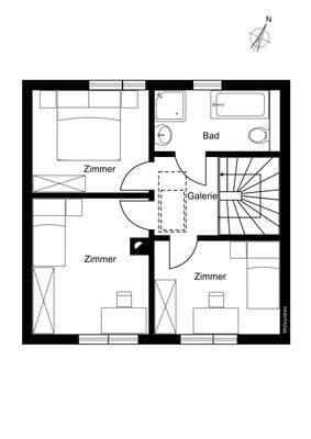 Grundriss OG ohne Maßstab