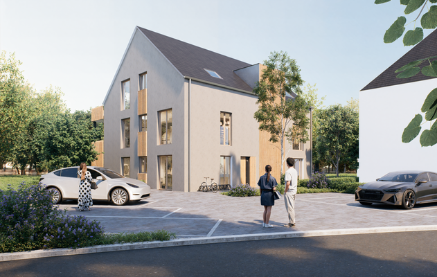 Hausansicht Hofeinfahrt