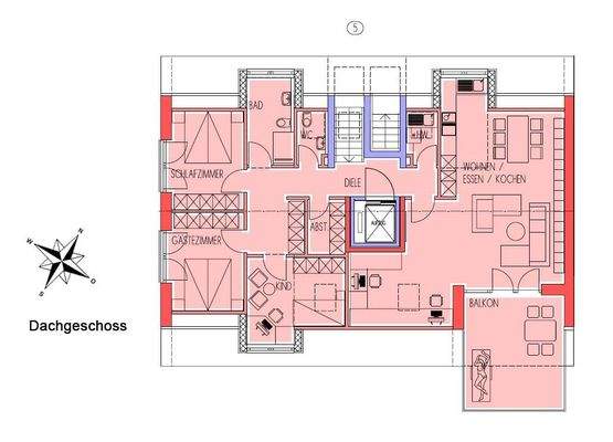 Wohnung 05 (Dachgeschoss)