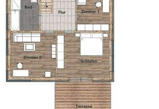 Grundriss: Haustyp 2 - Erstes Obergeschoss