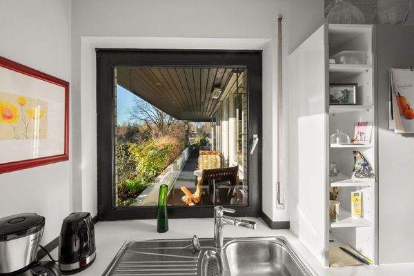 Mit Aussicht auf den Südbalkon