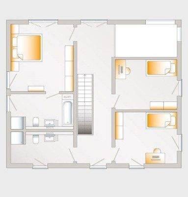 Grundriss Obergeschoss variabel