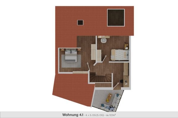 Maisonette-Wohnung 4.1