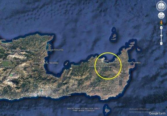 Kreta, Roussa Ekklisia: Großes Baugrundstück mit Meerblick zum Verkauf