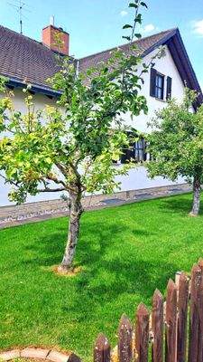 Garten mit Obstbäumen