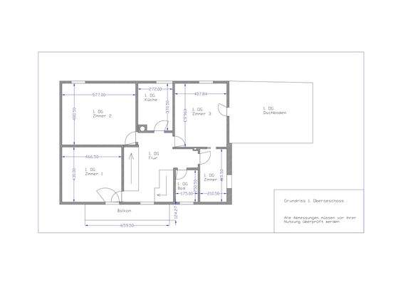 Grundriss 1. Obergeschoss