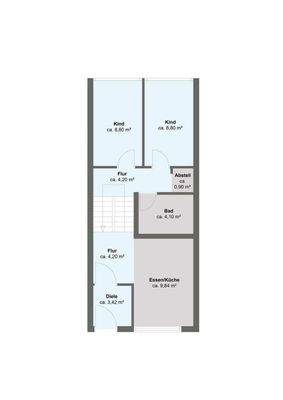Grundriss 1,5 OG + 2.0 OG