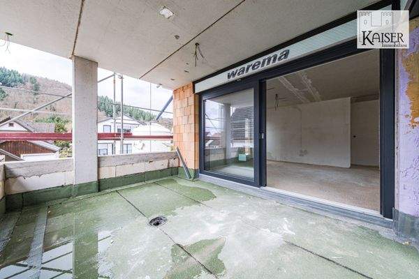 Whg. Nr. 4 überdachter Südbalkon am 16.03.2026